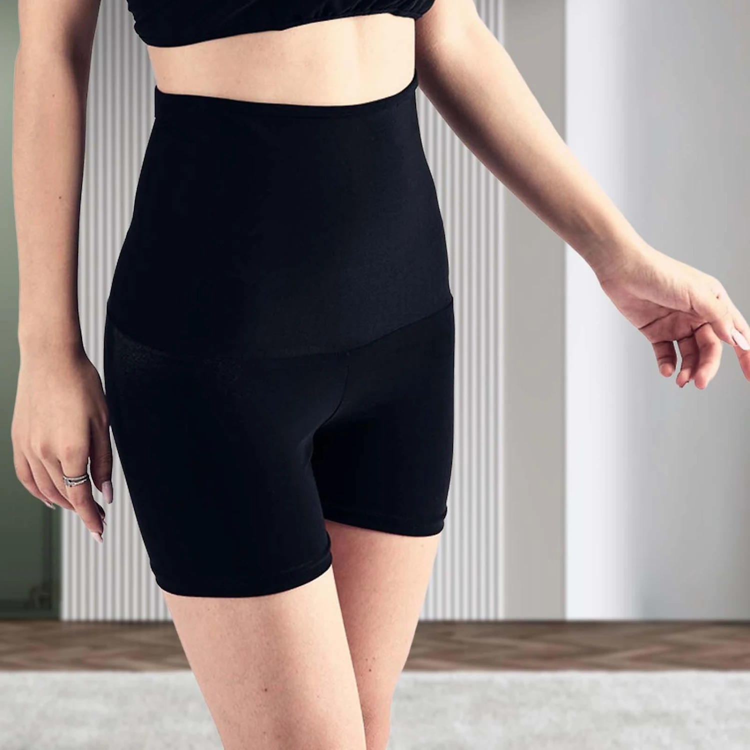 Women's High Waisted Biker Yoga Shorts Women's High Waisted Biker Yoga Shorts For Gym Yoga Workout Running XL 5 Inch Pants - Image 5