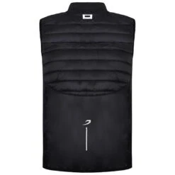BoxRaw Zip Up Black Sleeveless Reflective Logo Mens Nelson Gilet BXRW NLG B S
