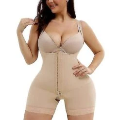 Women39 Corset Open Bust Tummy Control Butt-lifting Shapewear Fajas Skims Body Shaper Postpartum White S