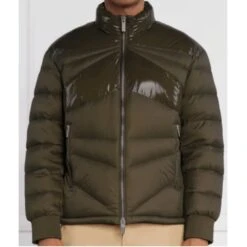 Men's ARMANI EXCHANGE Nylon Glossy Duvet Black Beige Puffer Jacket Xxl
