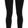 Costume National Black Embellished Mid Waist Skinny Denim Jeans