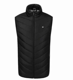 L Black Four-zone Intelligent Warm Sleeveless Jacket X4287