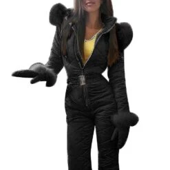 Women Winter Warm Snowsuit Outdoor Sports Pants Ski Suit Waterproof Jumpsuit