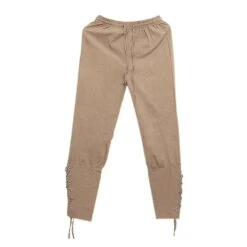 Men's Ankle Banded Pants Medieval Viking Navigator Pirate Costume Trousers Renaissance Gothic Pants Plus Size_r 4XL Khaki