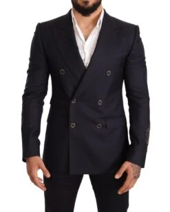 Dolce & Gabbana Stylish NavyDouble Breasted Blazer