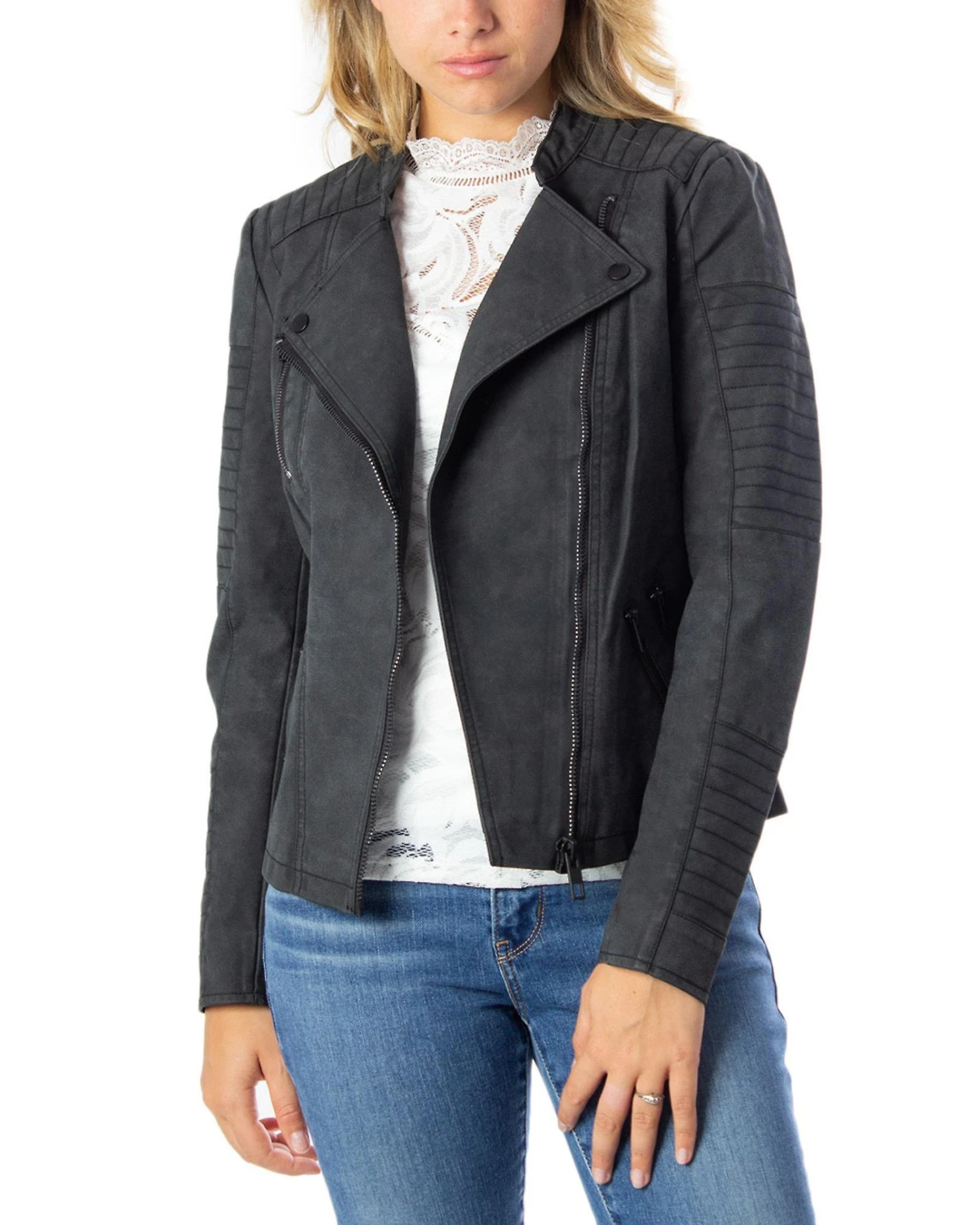 Only Long Sleeve Zip Fastening Blazer - Image 3