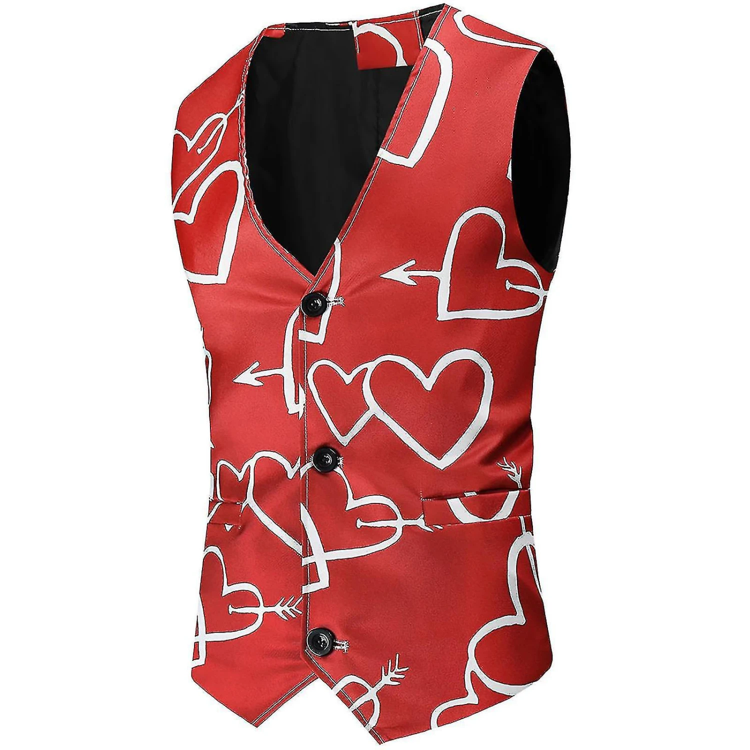 Men's Fashion Valentine's Day Suit Vest + Suit Pants Two-piece Suit - Image 3