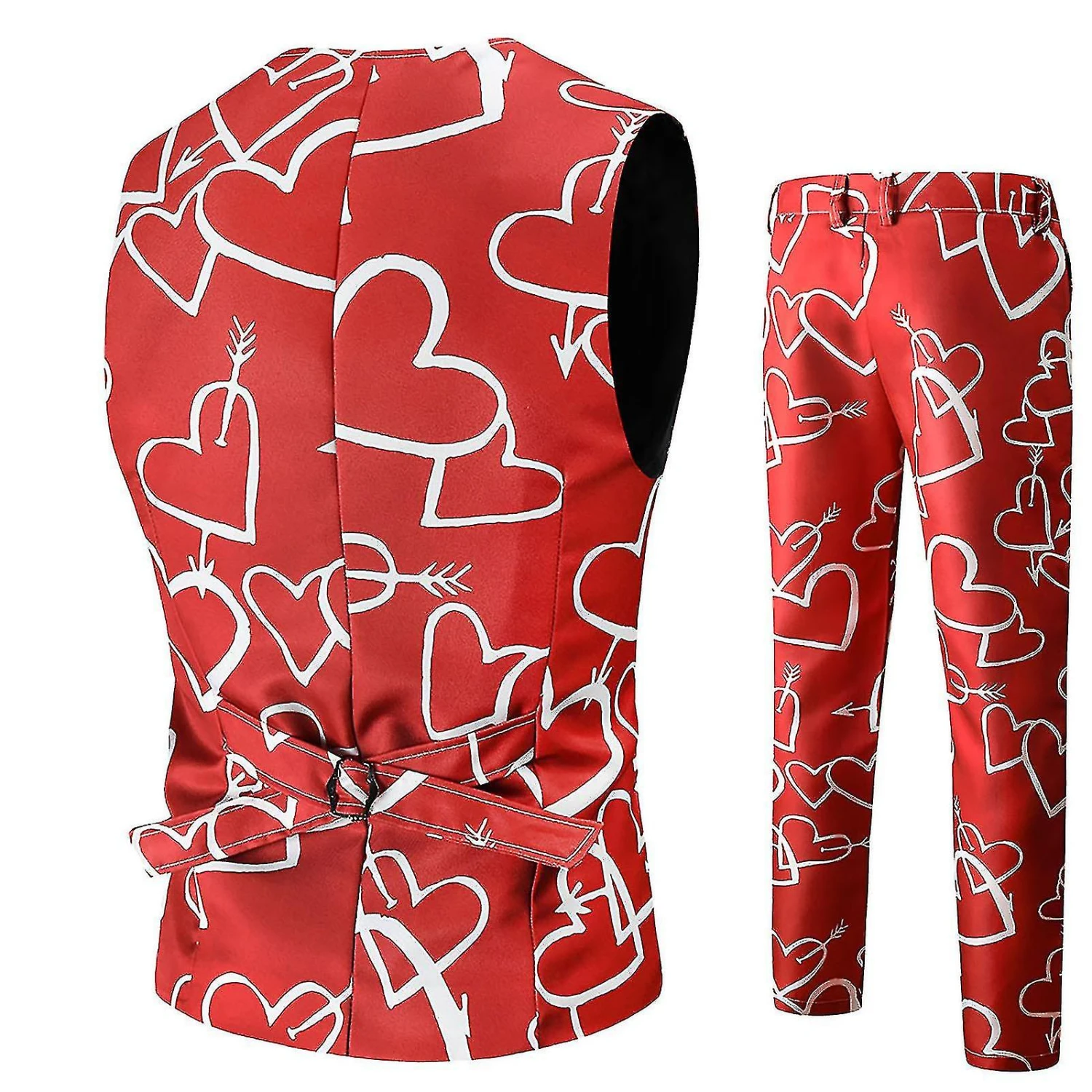 Men's Fashion Valentine's Day Suit Vest + Suit Pants Two-piece Suit - Image 5