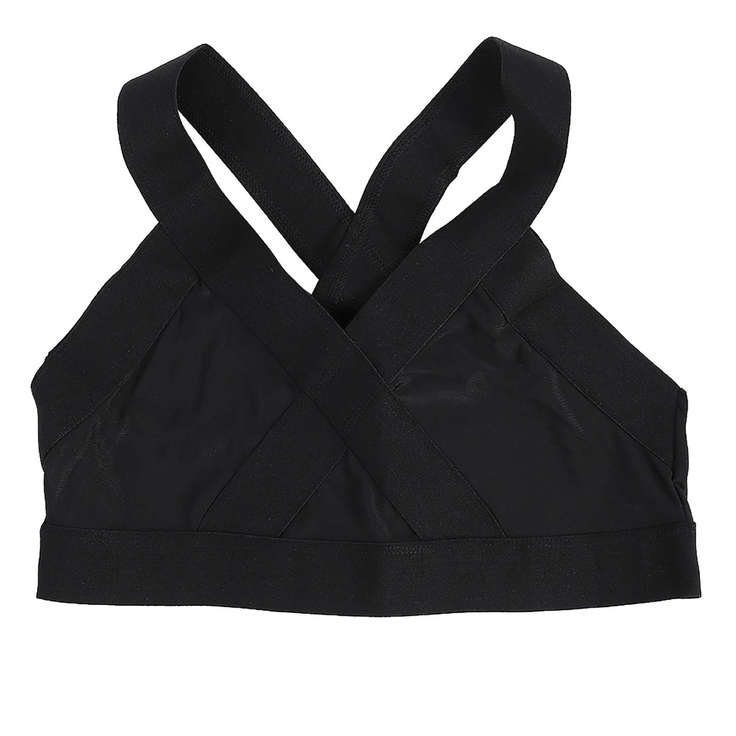 Wire Free Gym Bra Yoga Running Vest Sports Fitness Women's Workout (Black L) - Image 3