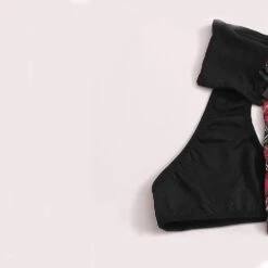 Women's Costume Sexy Lingerie Set Cosplay Top And Plaid Skirt OutfitS