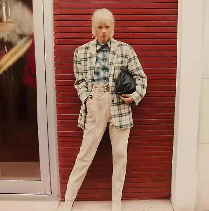 Womens Casual Blazer Jacket Long Sleeve Open Front Button Jacket 34 - Image 2