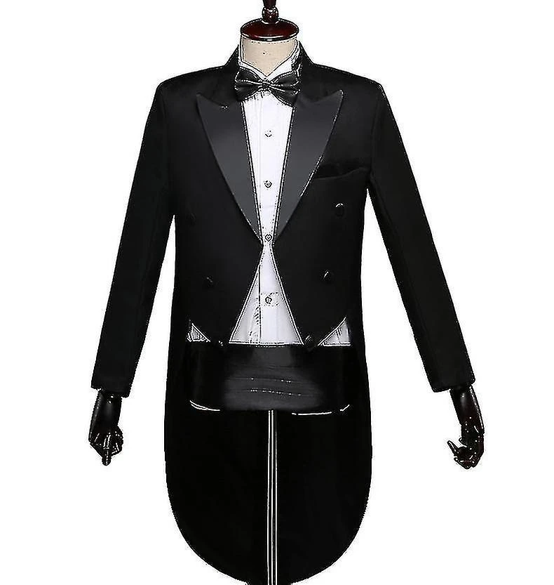 Tuxedo Men's Slim Dress Suit Suit Men's Chorus Suit Stage Costume Magic Men's Tuxedo - Image 2