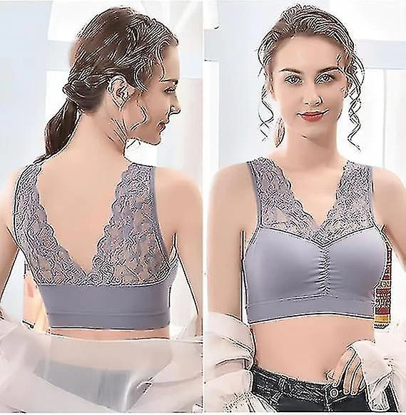 3pcs Anti-sagging Breast Bra, Bras Anti Sagging Breasts, Breathable Anti Sagging Bra, Sexy Comfortable Lace Sports Bra For Sleep, No Underwire-yzy 2XL Size For 80-100 Kg Black - Red - Bean Paste