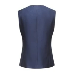 Allthemen Women's Business Vest Double Breasted V-Neck Formal Vest XS Navy Blue