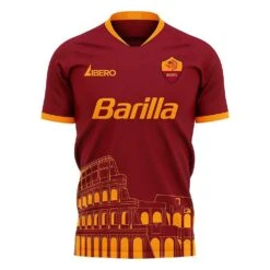 Roma 2024-2025 Home Concept Football Kit (Libero) - Adult Long Sleeve