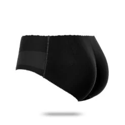 Women Seamless Bottom Buttocks Push Up Underwear Tw L Black