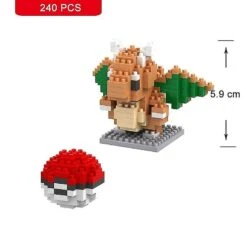 Pokemon Small Building Pokemon Nanoblock Cartoon Pikachu Animal Model Education Game Graphics Pokemon Toys For Kids Birthday No Box