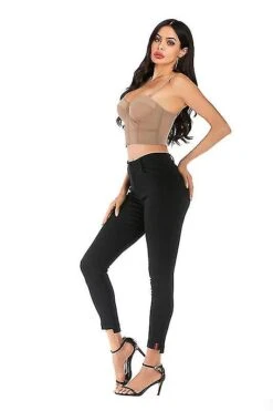 Sexy Black Transparent Bra Mesh Push Up Bralet Women's Tube Top Corset Bustier Bra Club Party Crop Top Lingerie M 36 80 White