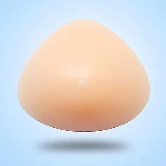 1 Pair Silicone Breast Form Triangle Mastectomy Prosthesis Bra Pad Enhancer
