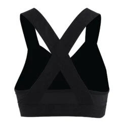 Wire Free Gym Bra Yoga Running Vest Sports Fitness Women's Workout (Black L)