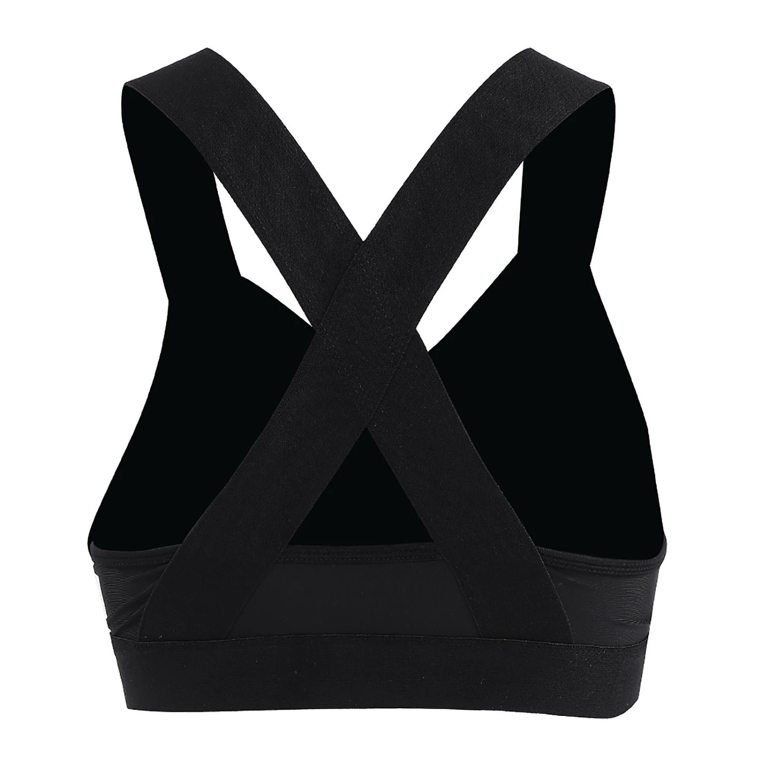 Wire Free Gym Bra Yoga Running Vest Sports Fitness Women's Workout (Black L)