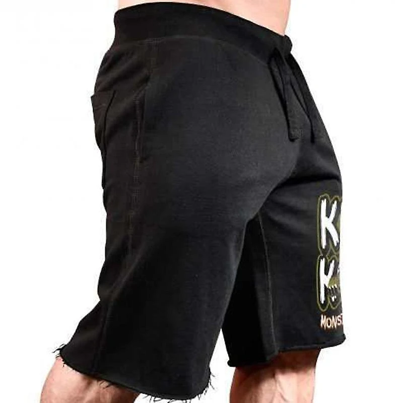 New Muscular GiantsQuality Men Brand Fitness Shorts Mens Professional Bodybuilding Short Pants Brand Big Size M-XXXL M Black - Image 2
