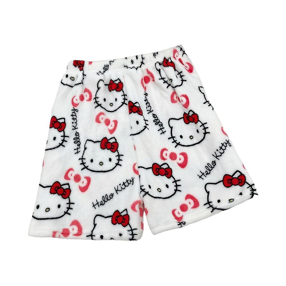 Lady Hello Kitty Pajamas Shorts Flannel Casual Homewear Short Pants Gifts M White - Image 2