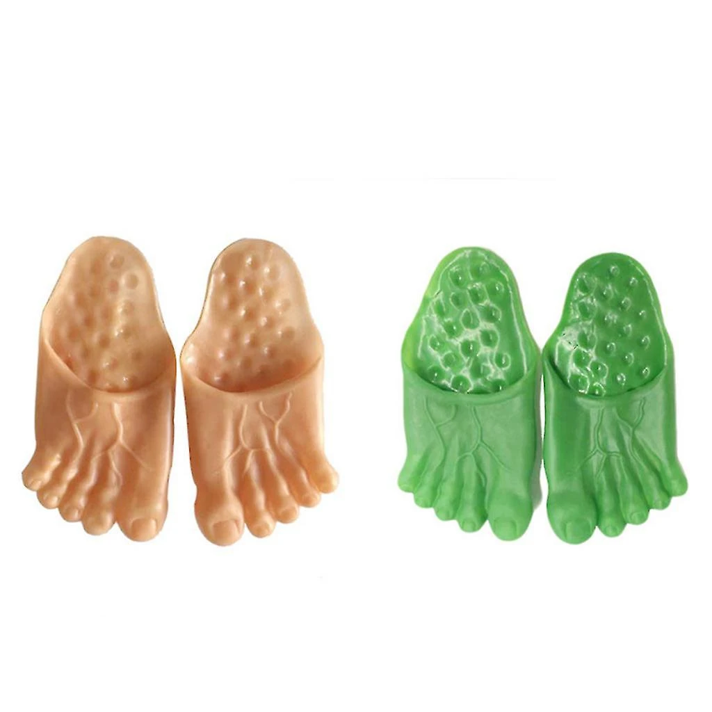 Hulk Tricky Simulation Big Feet Shoes Barefoot Bare Feet Big Fy Spoof Hulk Green - Image 4