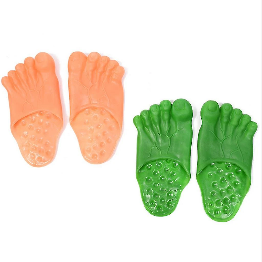 Hulk Tricky Simulation Big Feet Shoes Barefoot Bare Feet Big Fy Spoof Hulk Green - Image 2