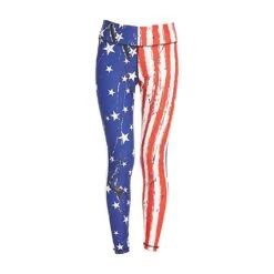 US Flag Printing Leggings Creative Yoga Leggings Stylish Casual Tight Pant For Women Ladies Female (L Size)