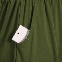 Casual Dresses For Women Sleeveless Cotton Summer Beach Dress A Line Spaghetti Strap Sundresses With Pockets 2XL