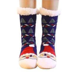 Group1 2 Pcs Socks Winter Fuzzy Slipper Socks Warm Fuzzy Socks X1061
