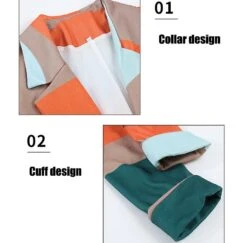 Womens Fashion Casual Autumn Long Warm Coat Side Pockets L