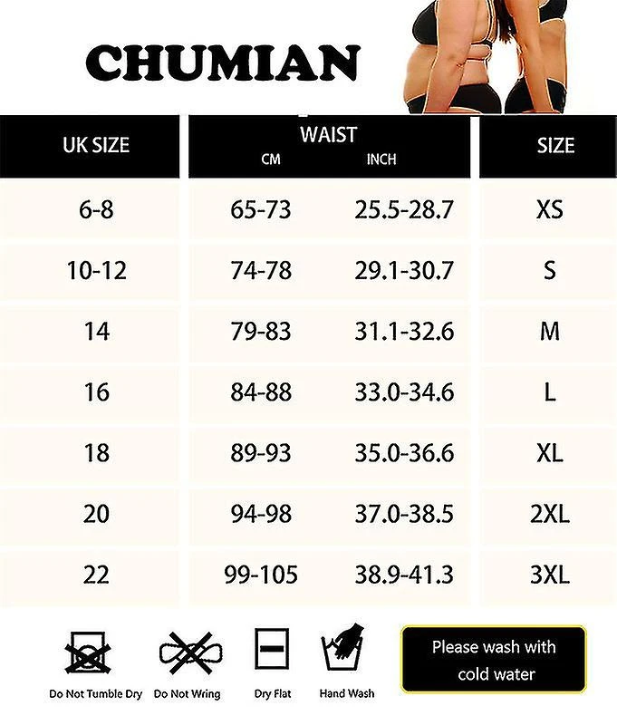 3 Clip&1 Zip 6 Steel Boned Waist Trainer Corset Sport Workout Body Shaper Tummy Control Black - Image 4