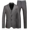 Mens Slim Fit 3 Piece Suit Classic Business Wedding Suits L