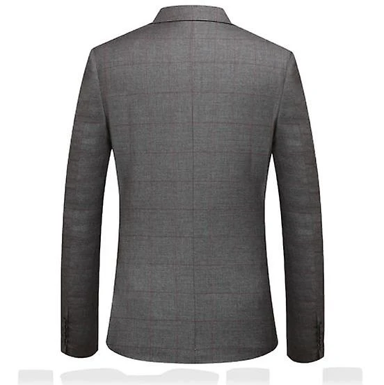 Mens Slim Fit 3 Piece Suit Classic Business Wedding Suits L - Image 4