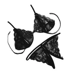 2x Women 2 PiecesLingerie Set Bra And Panty Set Babydoll Open Thong