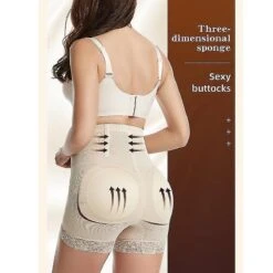 Postpartum Girdle High Waist Control Panties For Women Butt Lifter Belly Slimming Body Shaper Underwear 2XL BEIGE