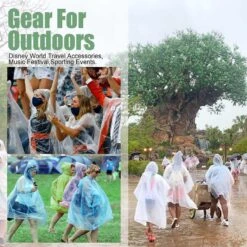 Ponchos Family Pack,rain Poncho For Adults Kids Disposable Or Reusable Ponch Rain Ponchos With Draw