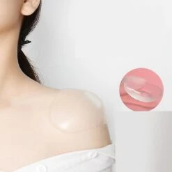 2 Pairs Of Silicone Self-adhesive Shoulder Pads, Invisible Shoulder Pads Tw