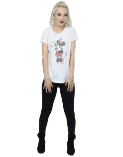 Disney Women's Minnie Mouse Waving T-Shirt Large