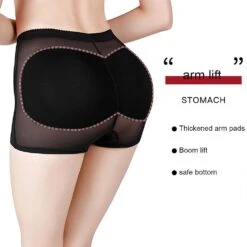 Butt Lifter Booty Shaper Padded Underwear Panty Women's Tummy Control Fake Ass 3XL Apricot