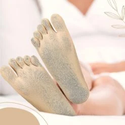 5 Pairs Women's Toe Socks, Orthopedic Compression Socks Ultra Low Cut Ankle Socks With Gel Tab No Show Boat Socks