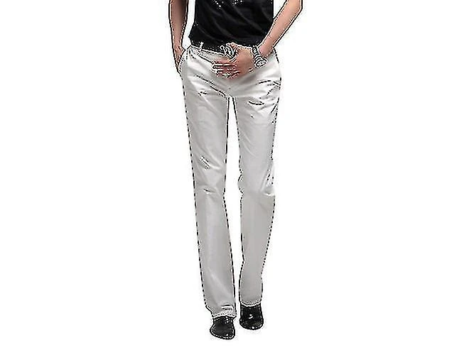 White Wedding Dress Men's One Button Suit - Image 4