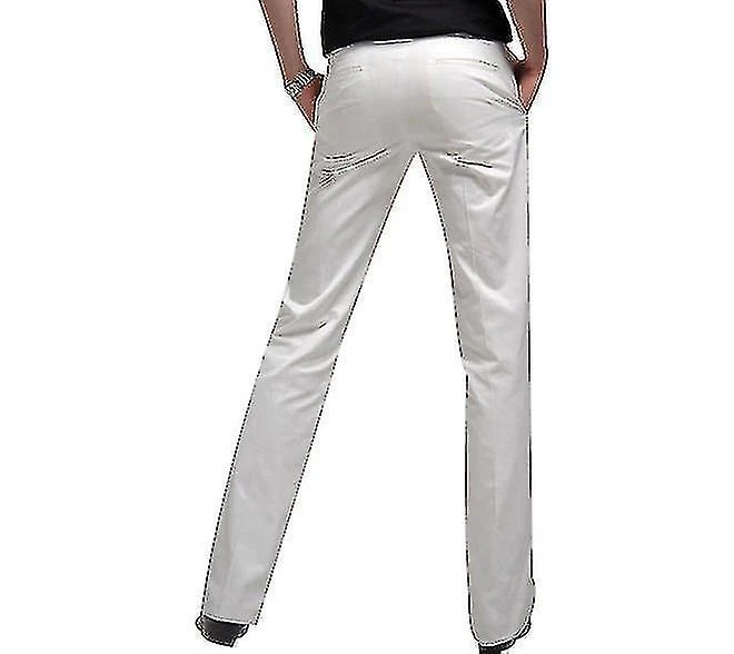 White Wedding Dress Men's One Button Suit - Image 2