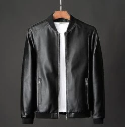 Leather Coat Men Bomber Motorcycle Pu Plus Size 8xl Causal Vintage Black Biker Pocket Zipper S