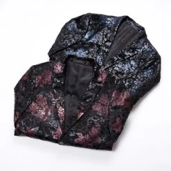 Men's Floral Blazer Luxury Tuxedo Dinner Party Prom Suit Jacket XL Red