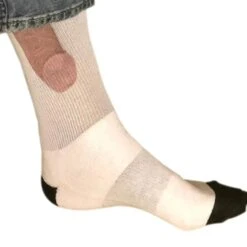 Show Off Socks Dick Mens Womens Socks Cotton Super Soft 2023 Hot Tw Khaki