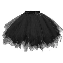 Womens High Quality Pleated Gauze Short Skirt Adult Tutu Dancing Skirt