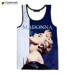 Goddess Madonna Tank Tops Cool Sleeveless T Shirts Men Digital Harajuku Streetwear Beach Tops Women 3D Printed Oversized T-shirt